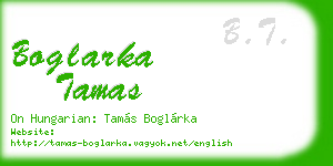 boglarka tamas business card
