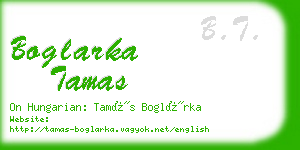 boglarka tamas business card